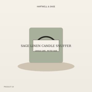 Sage Linen Candle Snuffer